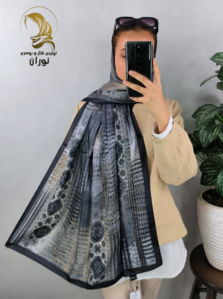 خرید عمده شال ابریشم متالیک پارچه‌ ترک اعلاء - شال و روسری زنانه عمده