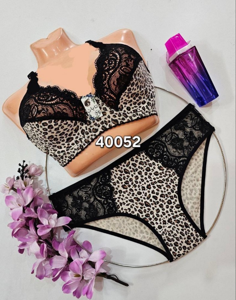 خرید عمده ️ست پلنگی فنردار ️ کدb_40052 - شورت و سوتین زنانه عمده