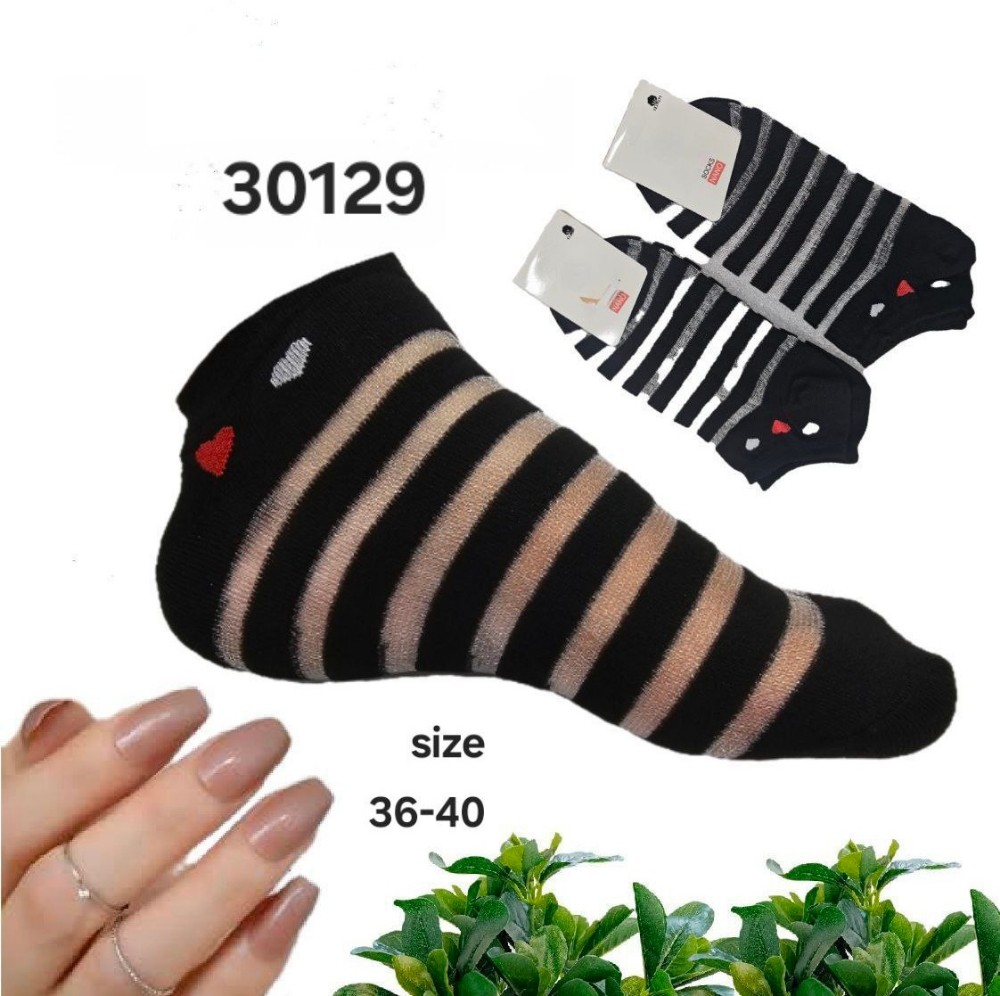 خرید عمده ️جوراب نخی شیشه ای زنانه ️ کدa_30129 - جوراب زنانه عمده
