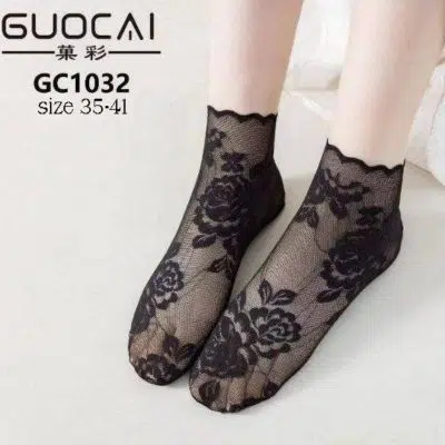 خرید عمده جوراب گیپور خارجی GUOCAI زنانه - جوراب زنانه عمده