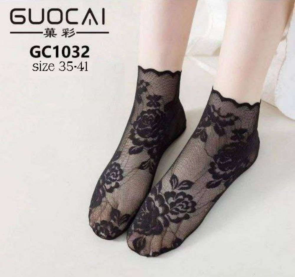 خرید عمده جوراب گیپور خارجی GUOCAI زنانه - جوراب زنانه عمده
