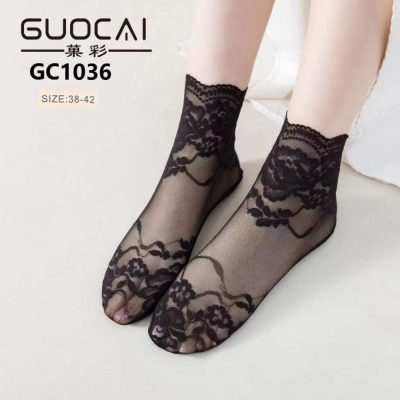 خرید عمده جوراب گیپور خارجی GUOCAI زنانه - جوراب زنانه عمده
