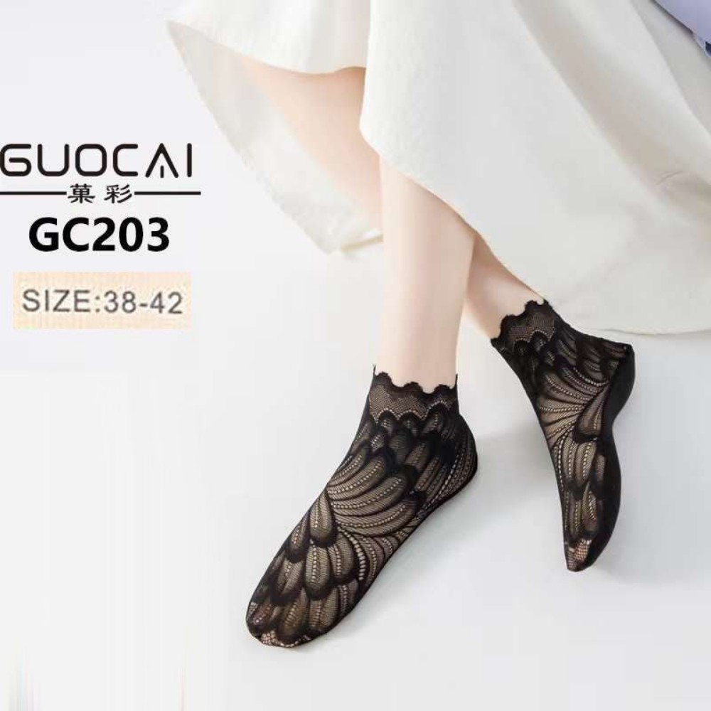 خرید عمده جوراب گیپور خارجی GUOCAI زنانه - جوراب زنانه عمده