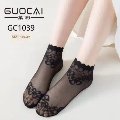 خرید عمده جوراب گیپور خارجی GUOCAI زنانه - جوراب زنانه عمده