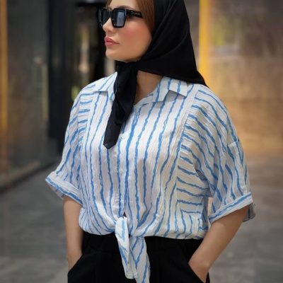 فروش عمده شومیز زنانه گره ای - شومیز زنانه عمده