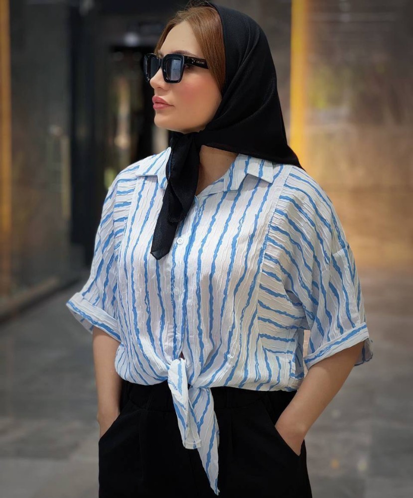 فروش عمده شومیز زنانه گره ای - شومیز زنانه عمده