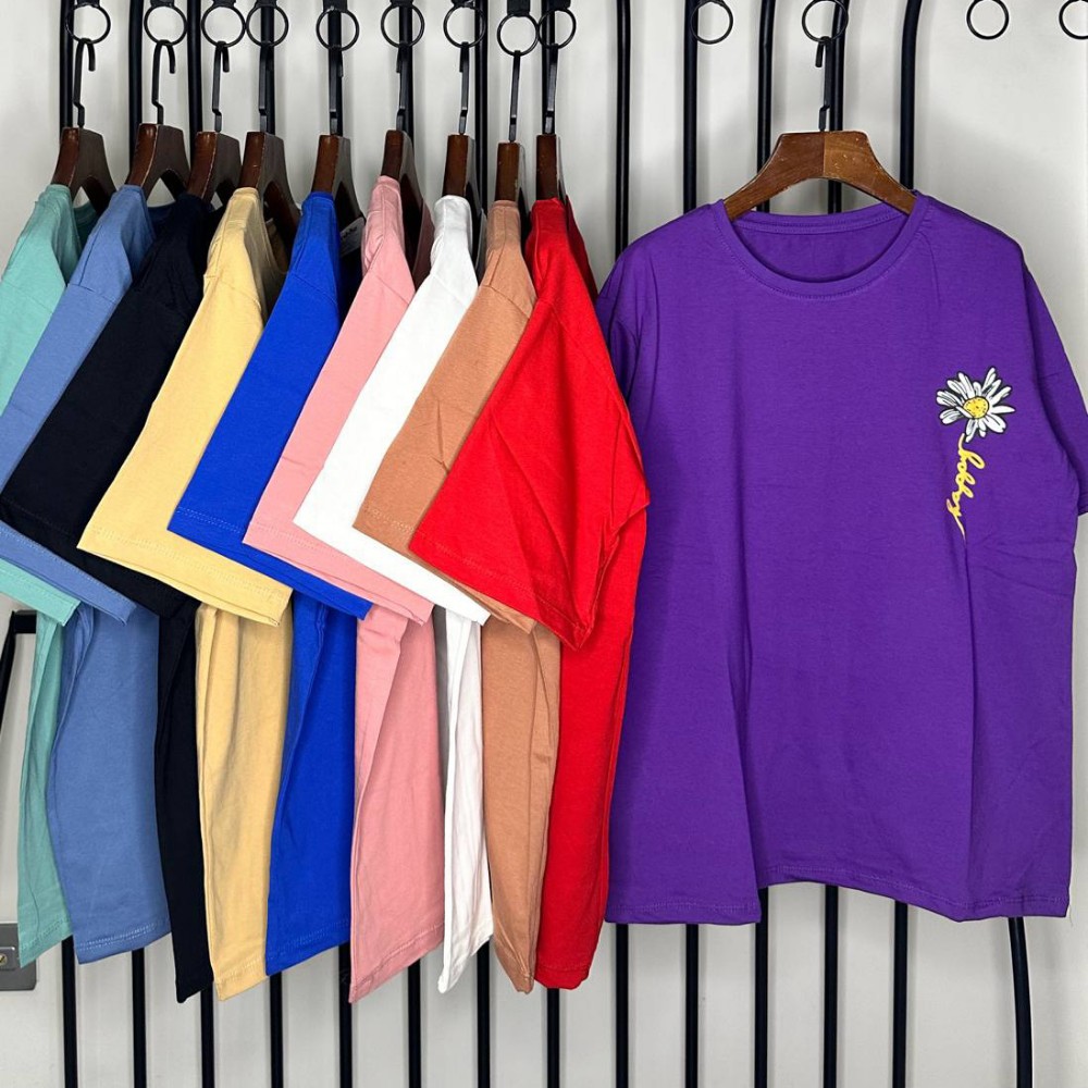 فروش عمده تیشرت زنانه پنبه فری سایز ۳۸ تا ۴8 - تاپ و تیشرت زنانه عمده