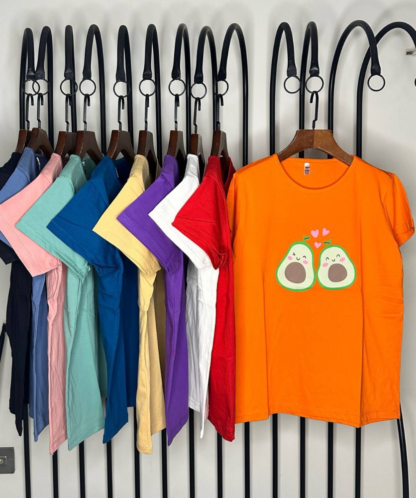 فروش عمده تیشرت زنانه پنبه فری سایز ۳۸ تا ۴۴ - تاپ و تیشرت زنانه عمده