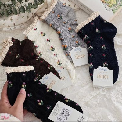 فروش عمده 🌱 جوراب مچی زنانه خارجی برجسته - جوراب زنانه عمده