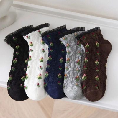 فروش عمده 🌱 جوراب مچی زنانه خارجی برجسته - جوراب زنانه عمده
