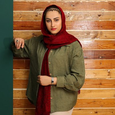 خرید عمده شومیز مانتویی دکمه مخفی بسیار شیک - شومیز زنانه عمده