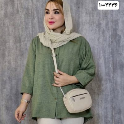 خرید عمده شومیز آستین گتدار شانتون - شومیز زنانه عمده