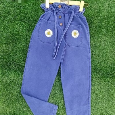 خرید عمده شلوار مام استایل بابونه دخترانه - شلوار دخترانه عمده
