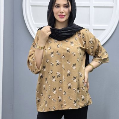 خرید عمده شومیز گل گچی - شومیز زنانه عمده