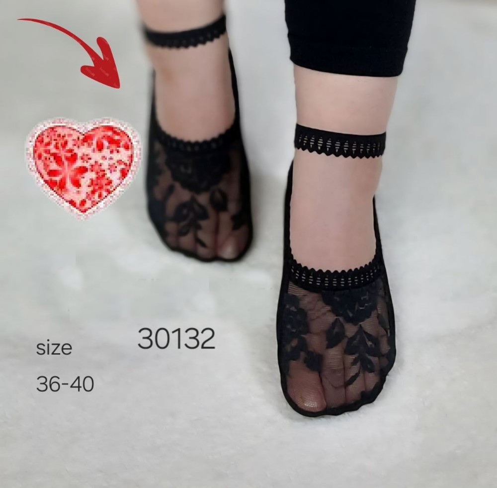 خرید عمده ️جوراب گیپوری بنددار ️ کد30132 - جوراب زنانه عمده