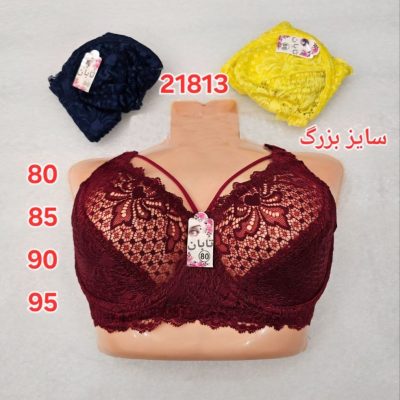 خرید عمده ️سوتین دانتل زیردالبری هارنس دار فنردار ️ کدc_21813 - سوتین زنانه عمده