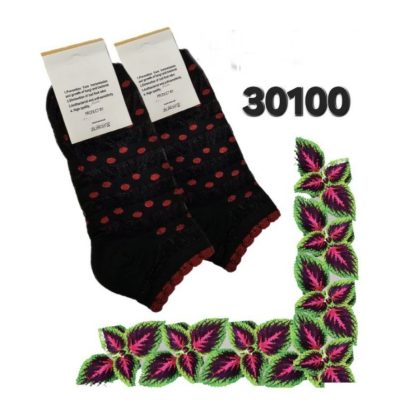 خرید عمده ️جوراب نخی شیشه ای زنانه ️ کدb_30100 - جوراب زنانه عمده