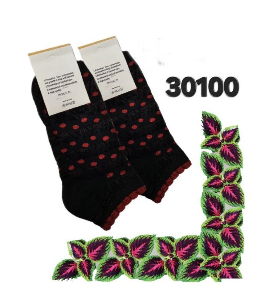خرید عمده ️جوراب نخی شیشه ای زنانه ️ کدb_30100 - جوراب زنانه عمده
