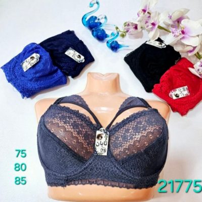 فروش عمده ⚜️سوتین دانتل فنردار فانتزی⚜️ کدc_21775 - سوتین زنانه عمده