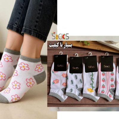 خرید عمده جوراب مچی ریزبافت نخ هندی اعلاء زنانه - جوراب زنانه عمده