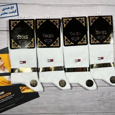 خرید عمده جوراب ساقدار ریزبافت نخ هندی اعلاء مردانه - جوراب مردانه عمده