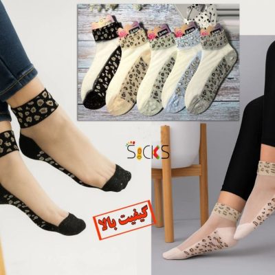 خرید عمده جوراب مچی ریزبافت شیشه ای هندی اعلاء - جوراب زنانه عمده