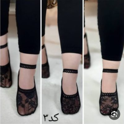 خرید عمده جوراب کفه پای بند دار - جوراب زنانه عمده