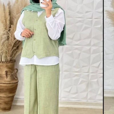 خرید عمده ست سه تیکه سوده - ست تونیک شلوار زنانه عمده