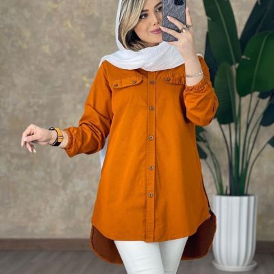 خرید عمده مانتو بغل زیپ صدف - تونیک زنانه عمده