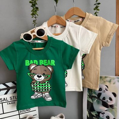 فروش عمده تیشرت تک اسپرت دخترانه پسرانه bear - پیراهن و تیشرت پسرانه عمده
