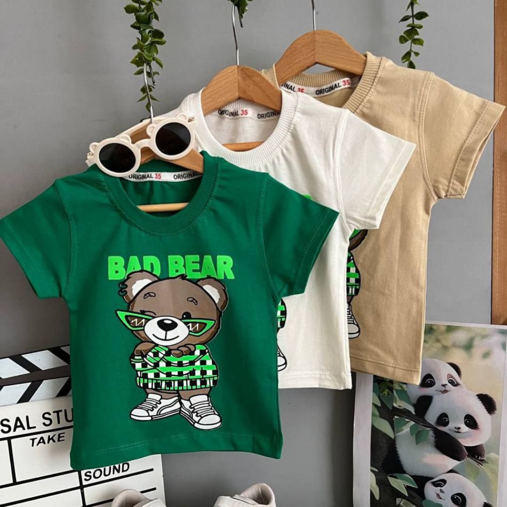 فروش عمده تیشرت تک اسپرت دخترانه پسرانه bear - پیراهن و تیشرت پسرانه عمده