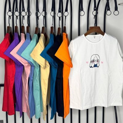 فروش عمده تیشرت زنانه پنبه فری سایز ۳۸ تا ۴۴ - تاپ و تیشرت زنانه عمده