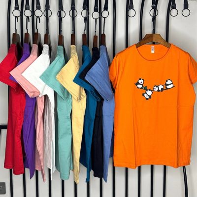 فروش عمده تیشرت زنانه پنبه فری سایز ۳۸ تا ۴۴ - تاپ و تیشرت زنانه عمده