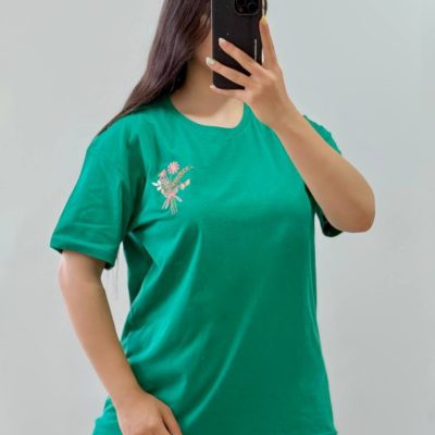 فروش عمده تیشرت زنانه سوپر پنبه فری سایز ۳۸ تا ۴۶ - تاپ و تیشرت زنانه عمده
