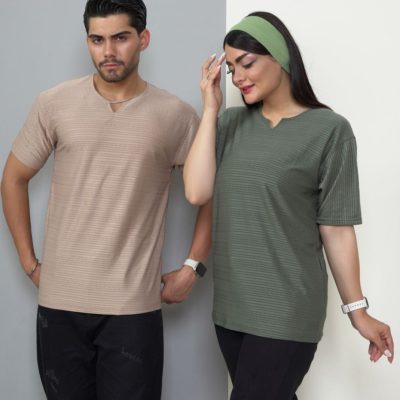 فروش عمده تیشرت مراکشی یقه کوبایی زنانه مردانه - تیشرت مردانه عمده