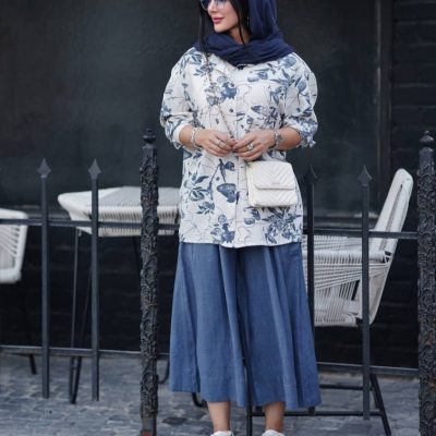 فروش عمده ست شومیز دامن شلواری زنانه مدل غزل - شومیز زنانه عمده