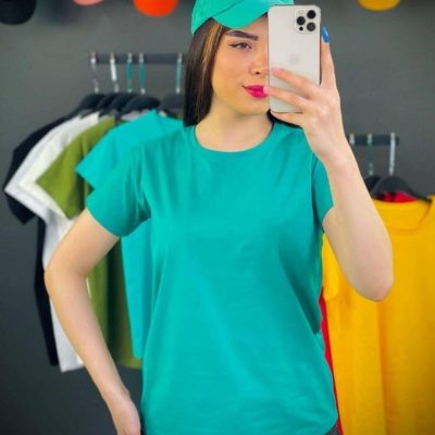 خرید عمده تیشرت نخ پنبه ساده - تاپ و تیشرت زنانه عمده