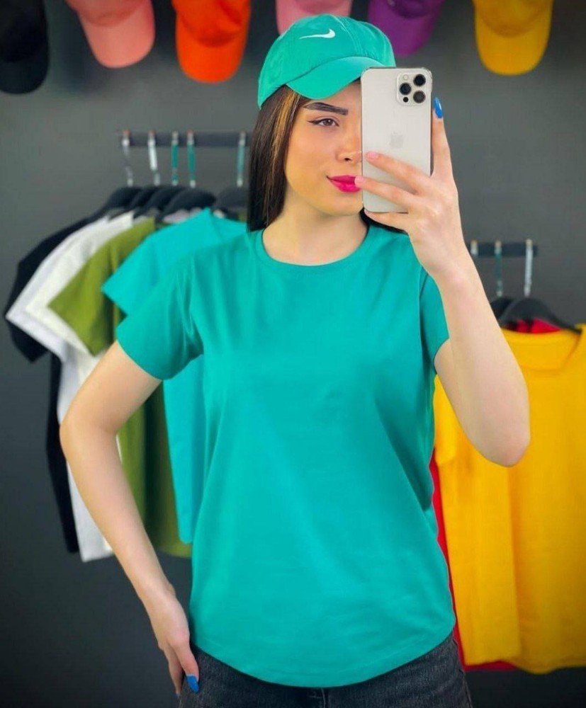 خرید عمده تیشرت نخ پنبه ساده - تاپ و تیشرت زنانه عمده
