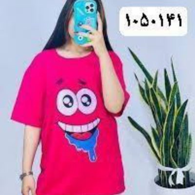 خرید عمده تیشرت لانگ کارتونی - تاپ و تیشرت زنانه عمده