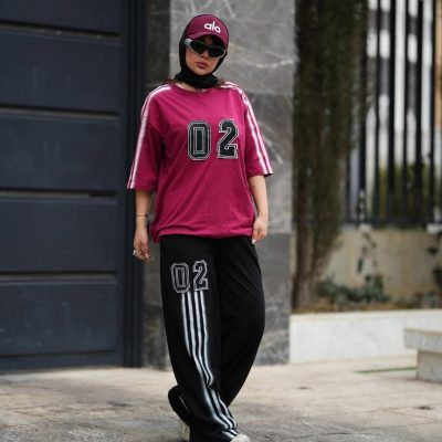 خرید عمده ست تیشرت شلوار چاپدار - ست تیشرت شلوار زنانه عمده