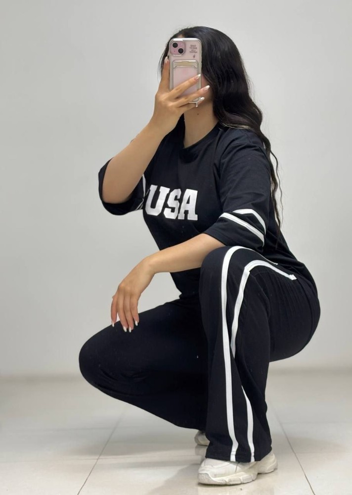 خرید عمده ست تیشرت شلوار UsA - ست تیشرت شلوار زنانه عمده
