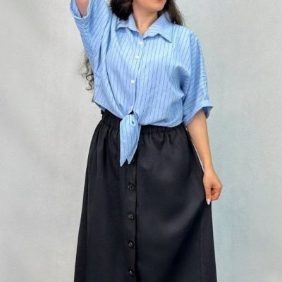خرید عمده شومیز گره ای - شومیز زنانه عمده