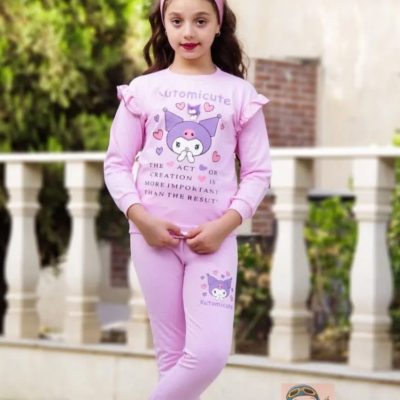 خرید عمده بلوز شلوار کرومی - ست بلوز شلوار دخترانه عمده