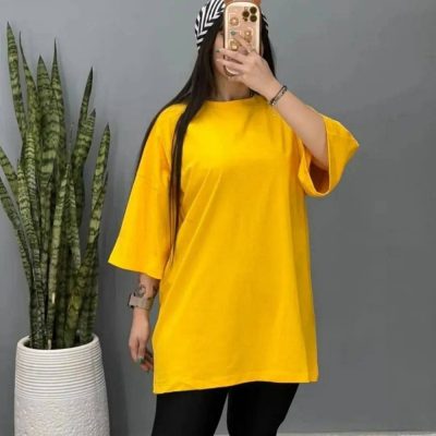 خرید عمده تیشرت لانگ بیسیک - تاپ و تیشرت زنانه عمده