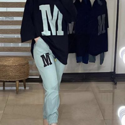 خرید عمده ست تیشرت شلوار لش M - ست تیشرت شلوار زنانه عمده