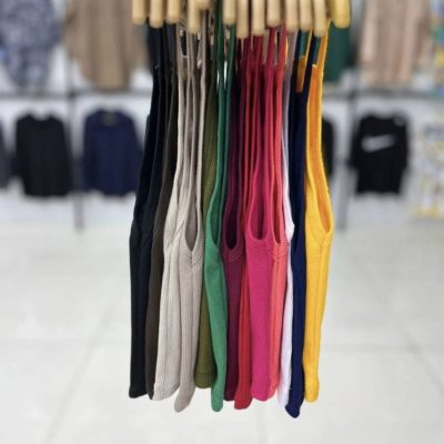 خرید عمده تاپ بنده کبریتی - تاپ و تیشرت زنانه عمده