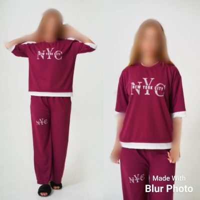 خرید عمده تیشرت شلوار NYC - ست تیشرت شلوار زنانه عمده