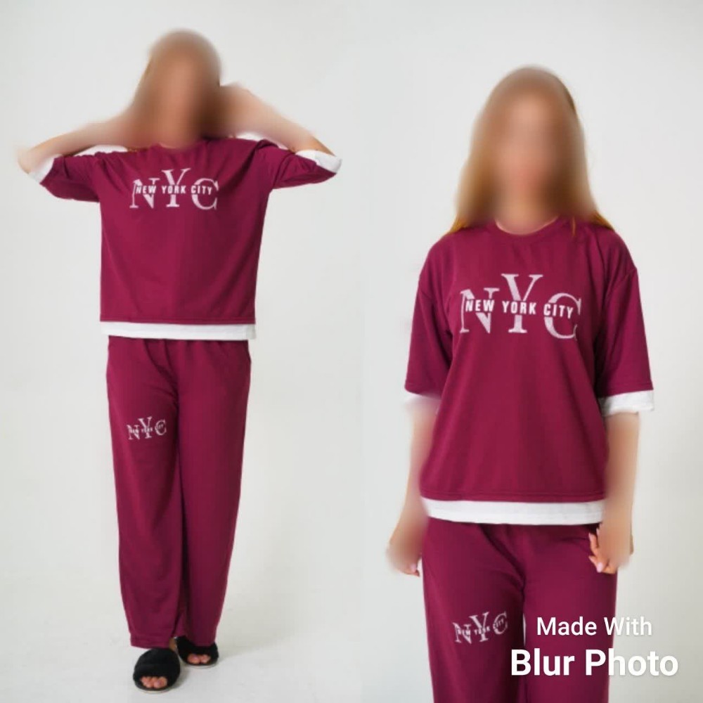 خرید عمده تیشرت شلوار NYC - ست تیشرت شلوار زنانه عمده