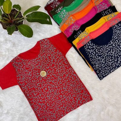 خرید عمده تیشرت پلنگی - تاپ و تیشرت زنانه عمده