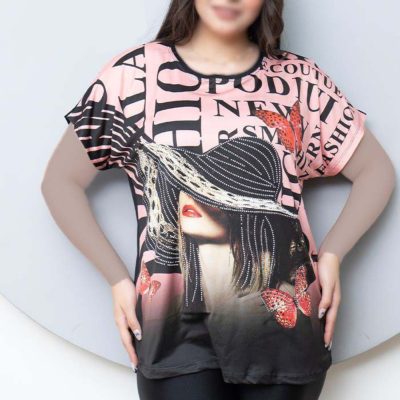 فروش عمده تیشرت زنانه چاپی - تاپ و تیشرت زنانه عمده